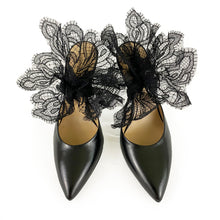 Black Lace Slingback