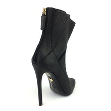 Rear Zipper High Heel Ankle Boot
