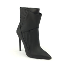 Rear Zipper High Heel Ankle Boot