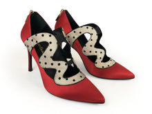 Red Satin Pump