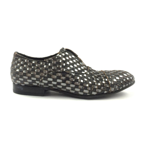 Silver / Charcoal Interlaced Loafer