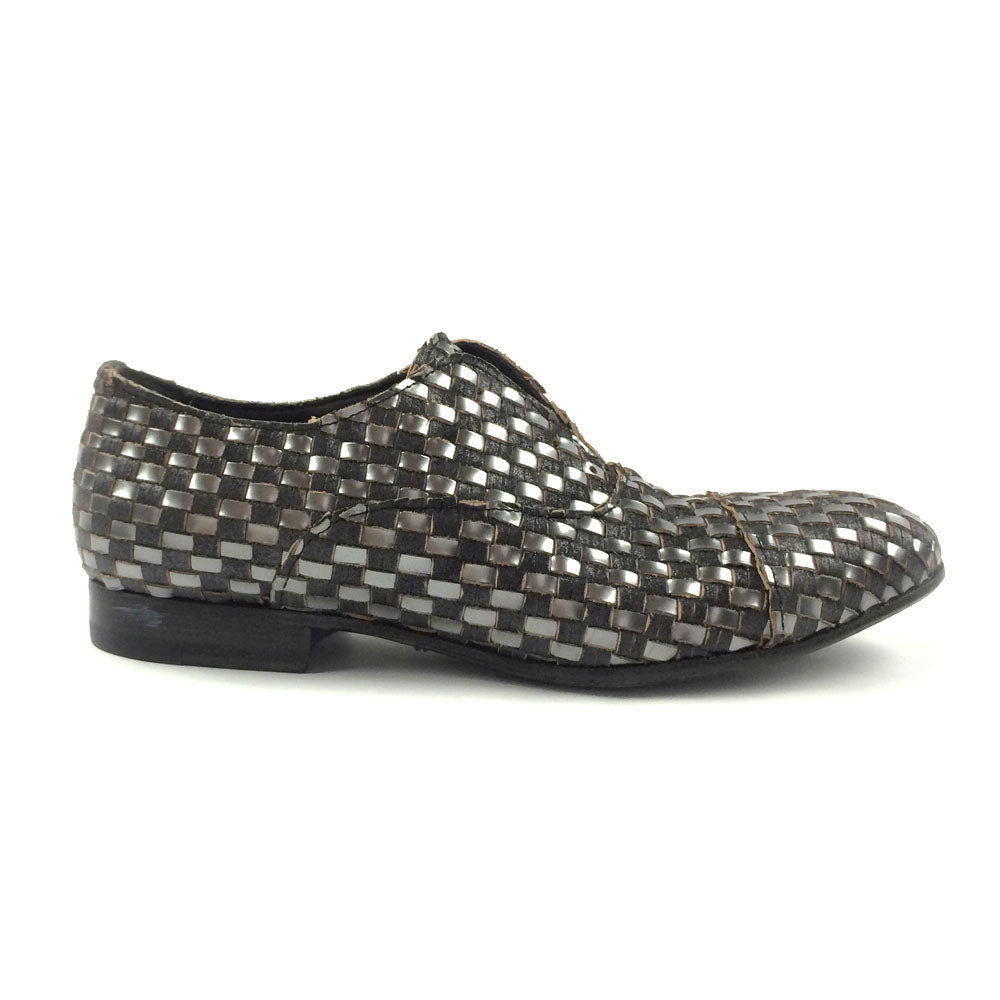 Silver / Charcoal Interlaced Loafer